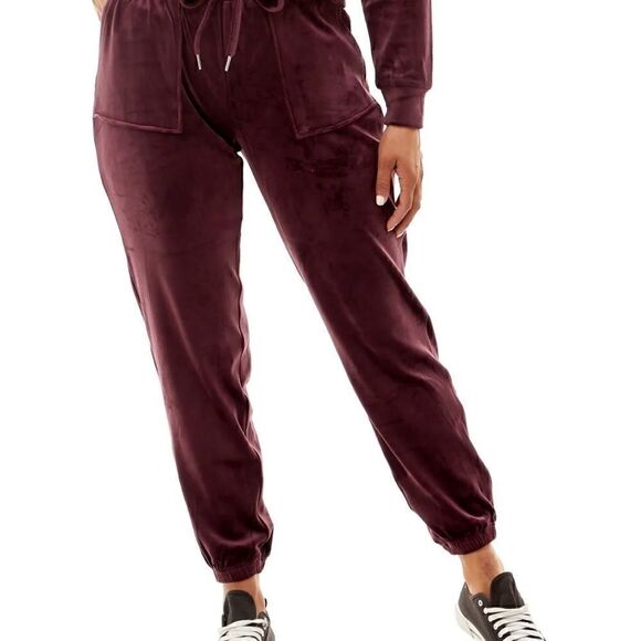 New CRAVE FAME
Juniors' Utility-Pocket Velour Jogger Pants plum medium - Picture 1 of 3